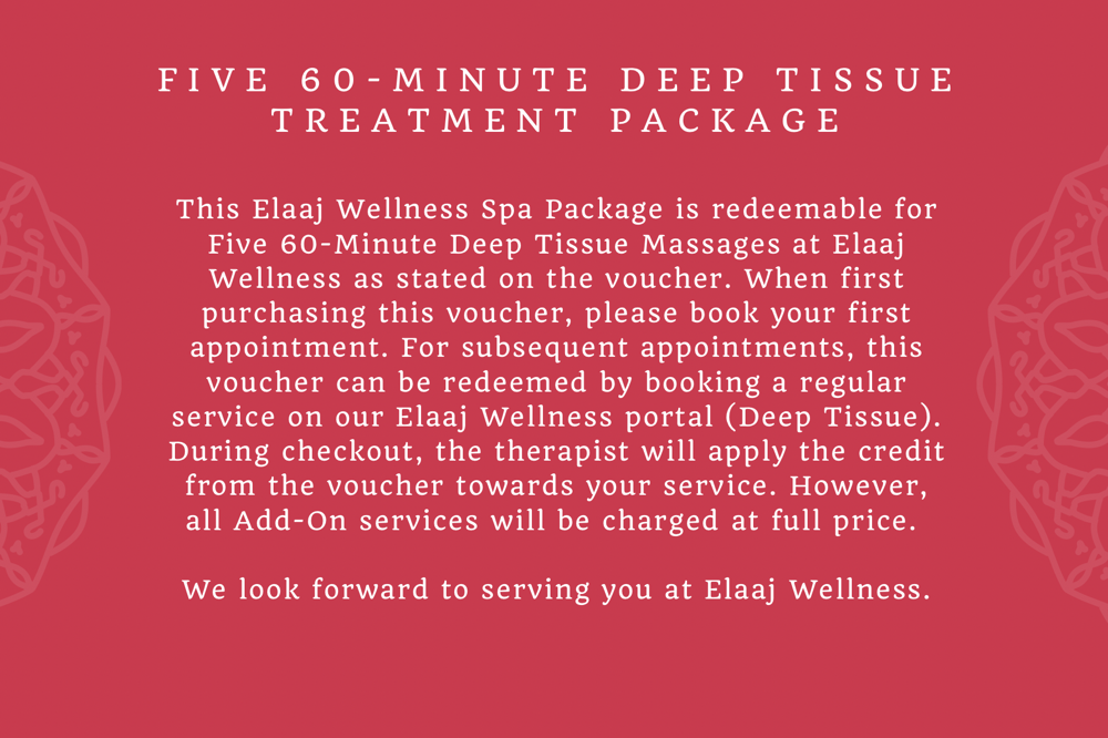 60-Min Deep Tissue Massage Package