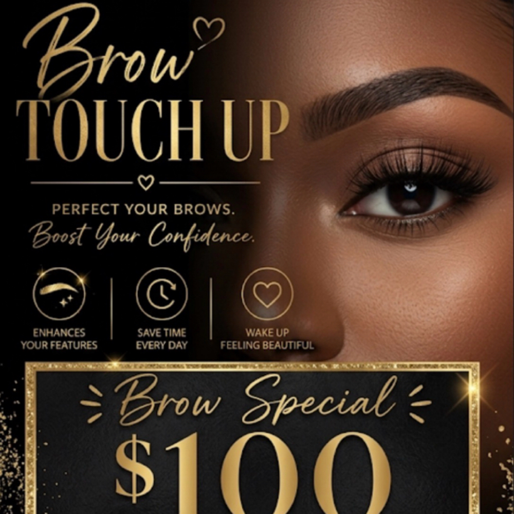 Perfection session Touch Up only at R’Lux Artistry Brows & Lashes in Southfield, MI