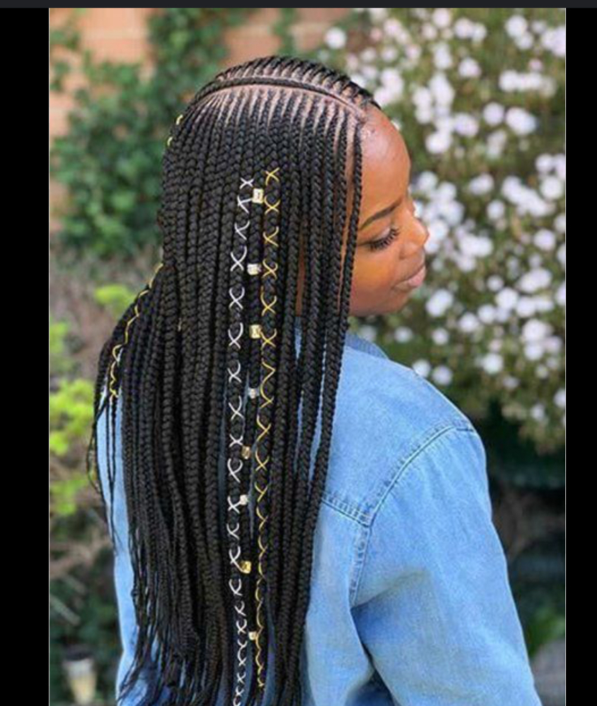 Layer Cornrows  (3,4 Rows)