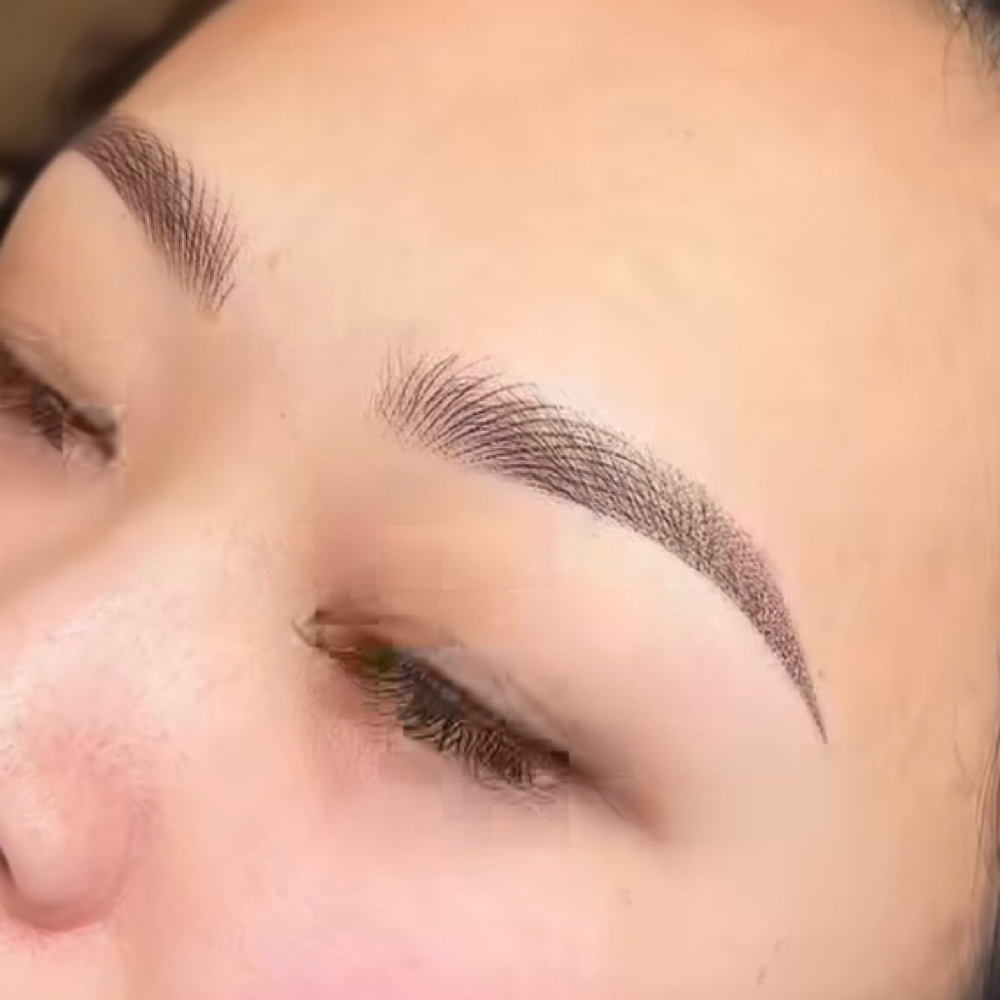 Combo shading& hairstroke Eyebrows at Miabrows  Salon in San Rafael, CA