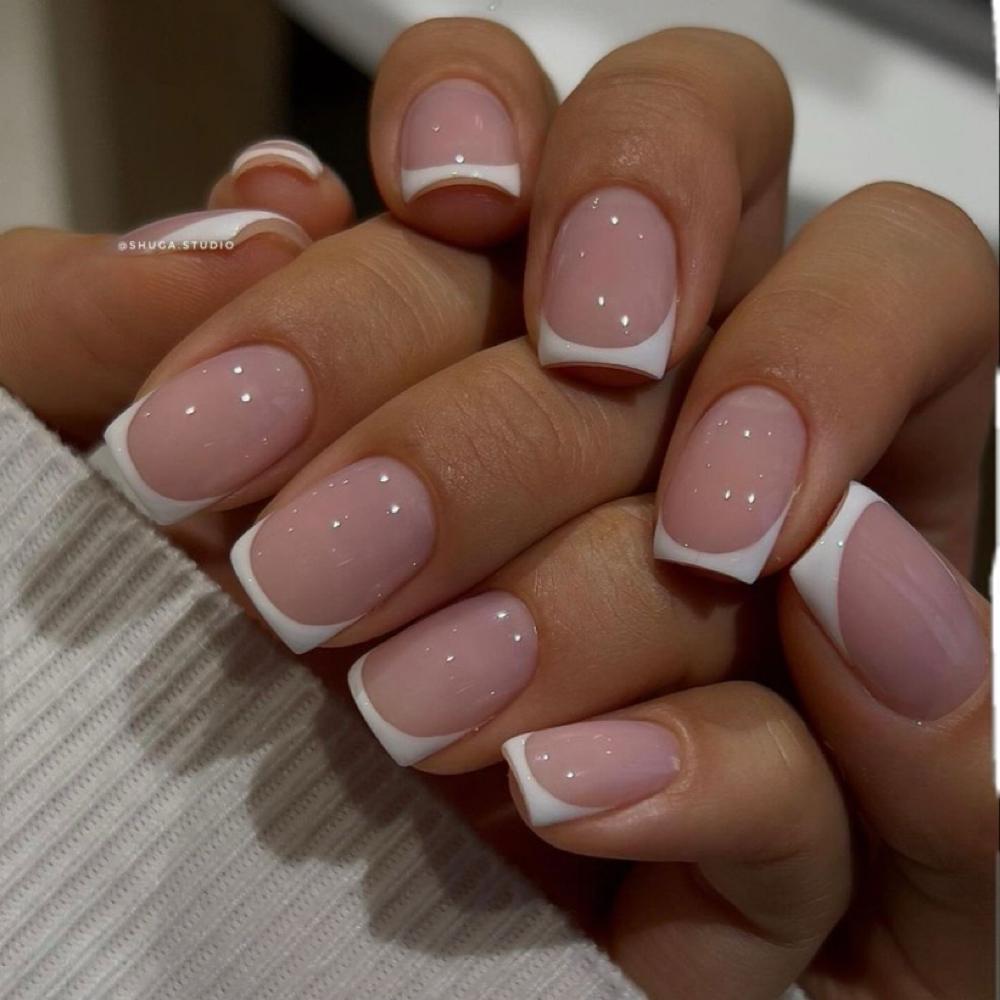 French Manicure at Gilded Nails Studio in San Antonio, TX