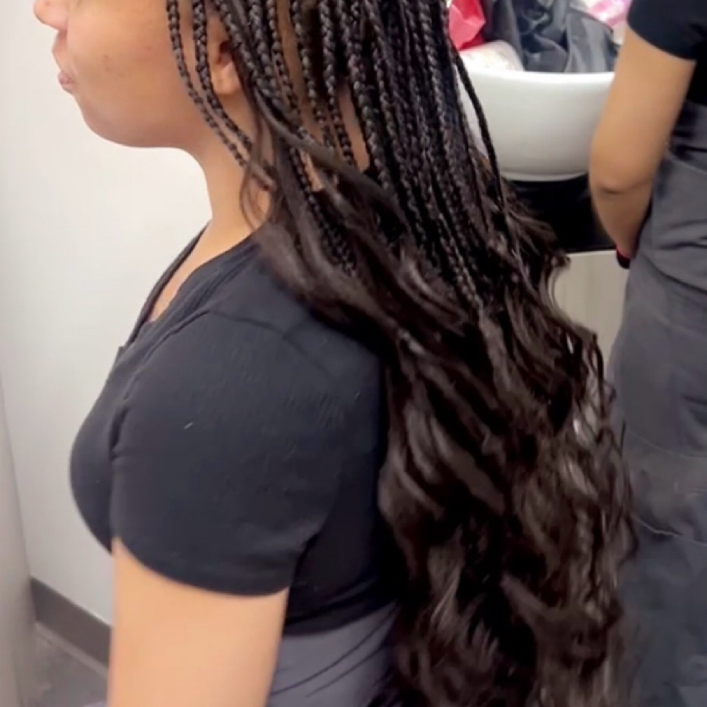 French curls at G'Nels  Braids Studio in LYNNWOOD, WA