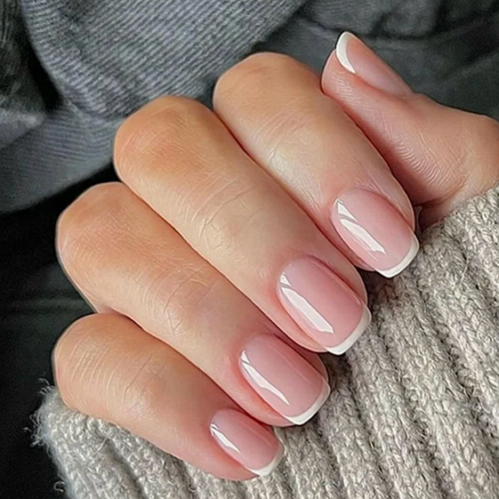 Gel French Manicure at Bella Salon Edison in Edison, NJ