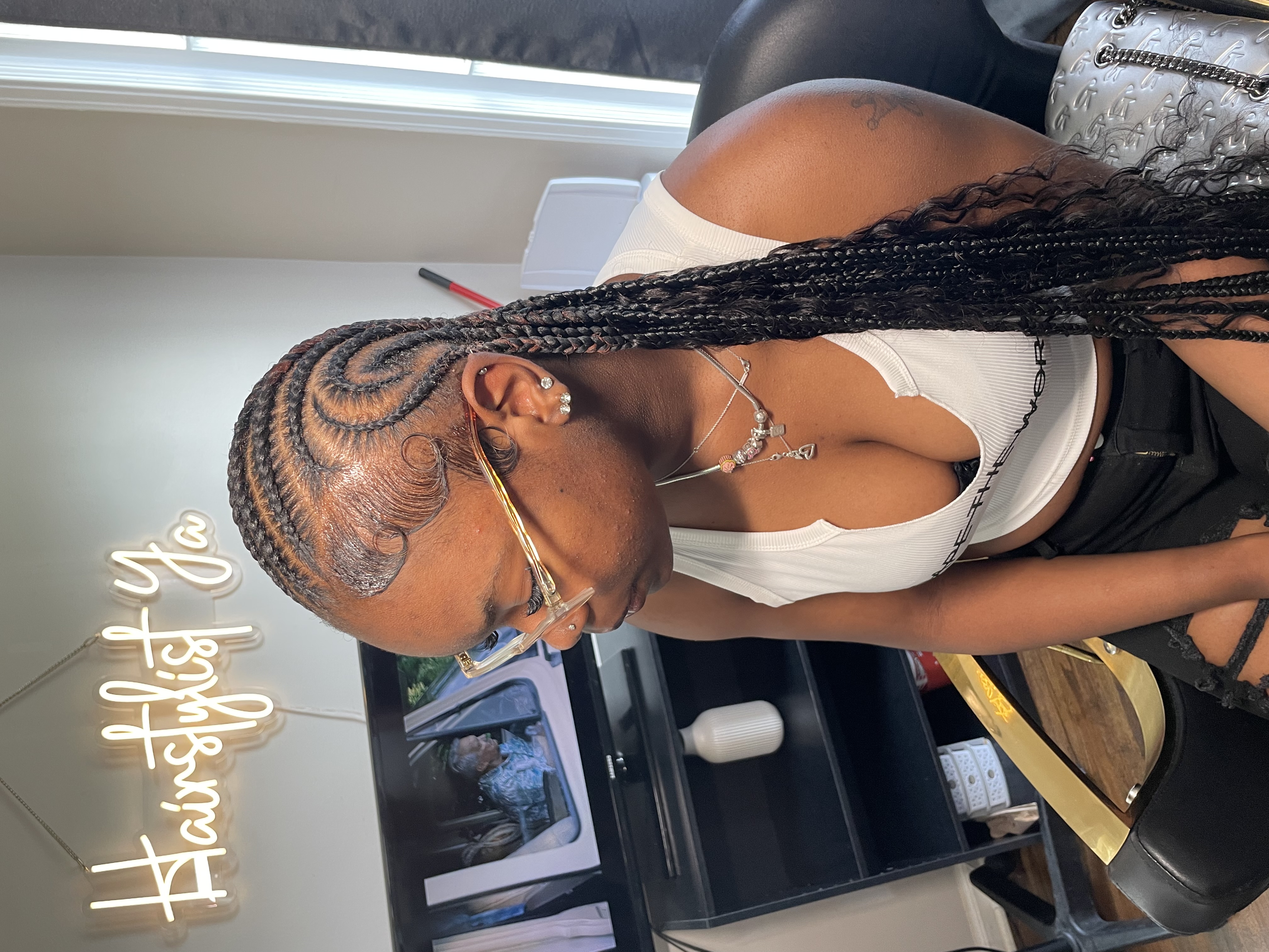 Freestyle Stitch Braids at Hairstylist Ya 🎀 in Detroit, MI