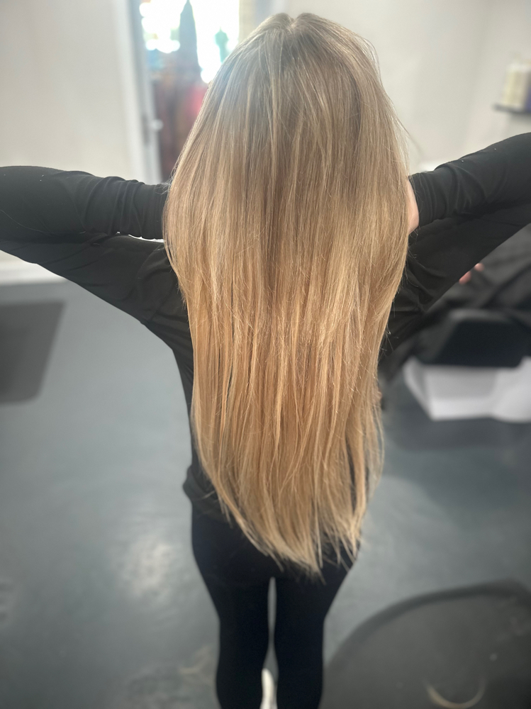 Hair extension consultation