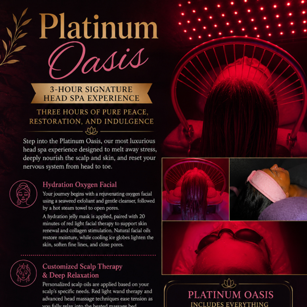Platinum Oasis - 3hr at Rejuvenated Roots Head Spa, LLC in Brownwood, TX