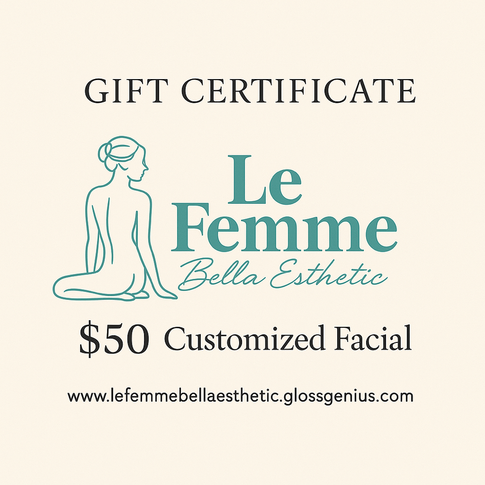 $50 Customized Facial Certificate