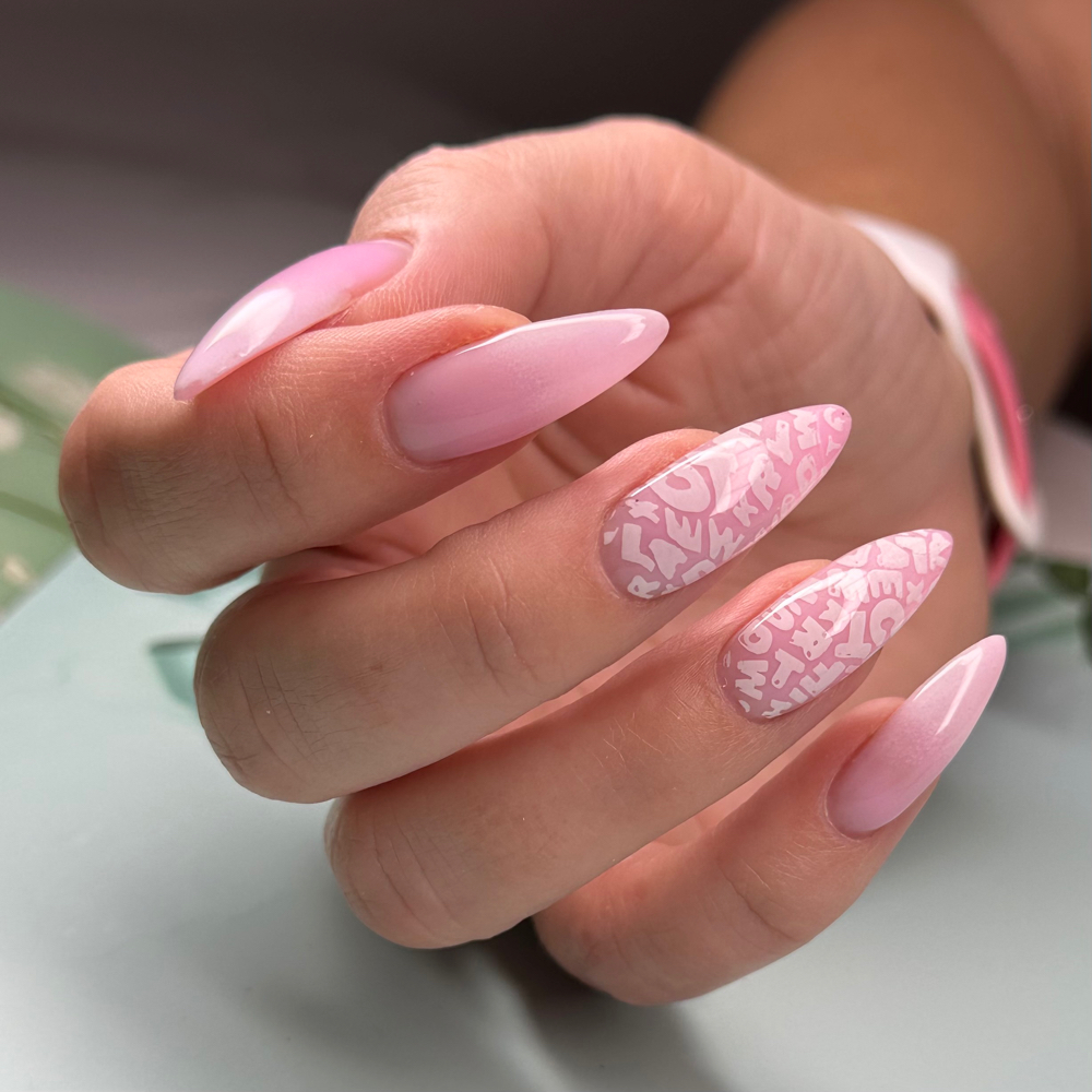 Manicure with Hard Gel Long Nails