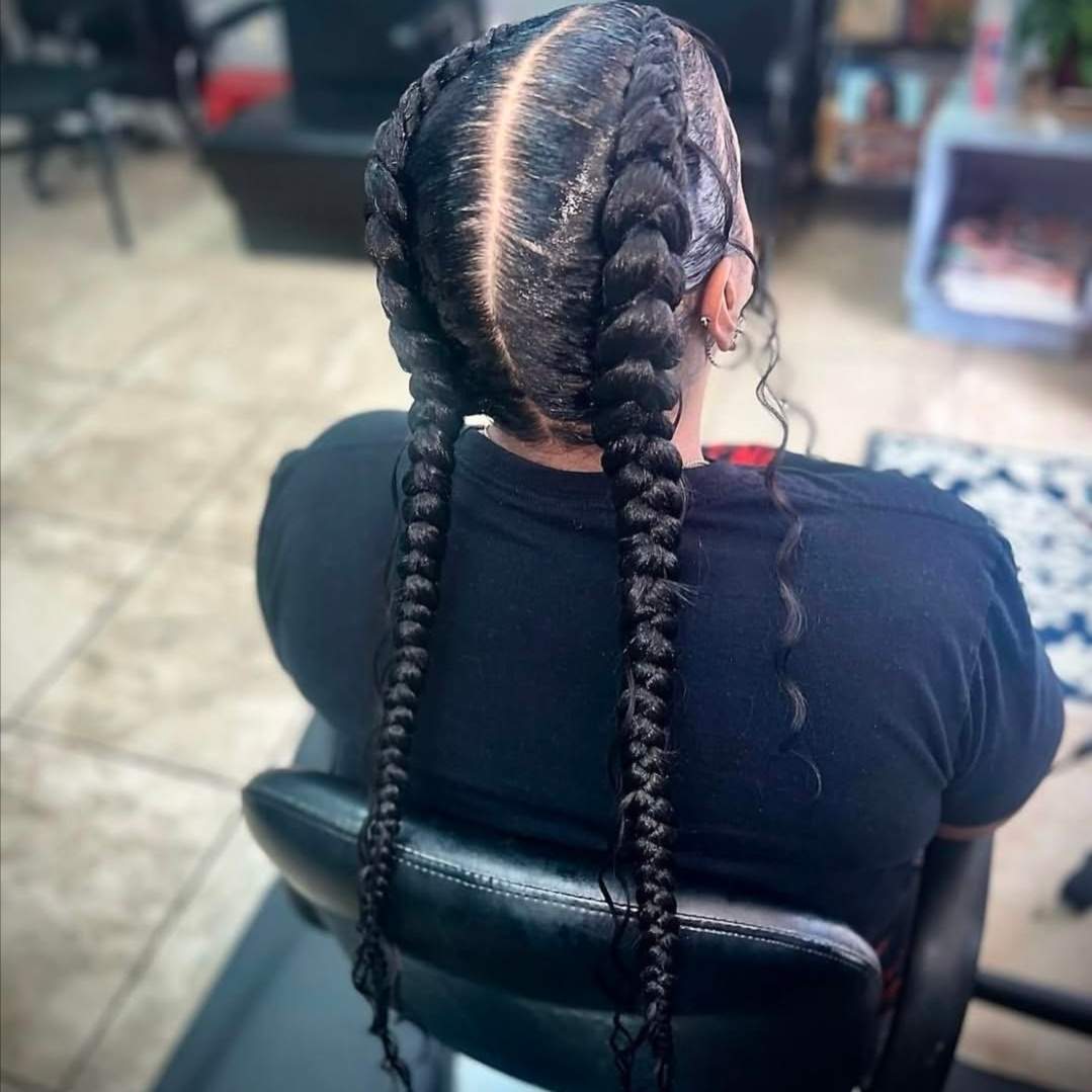 2 Feed-In Braids at Courtney Campbell in Beaumont, TX
