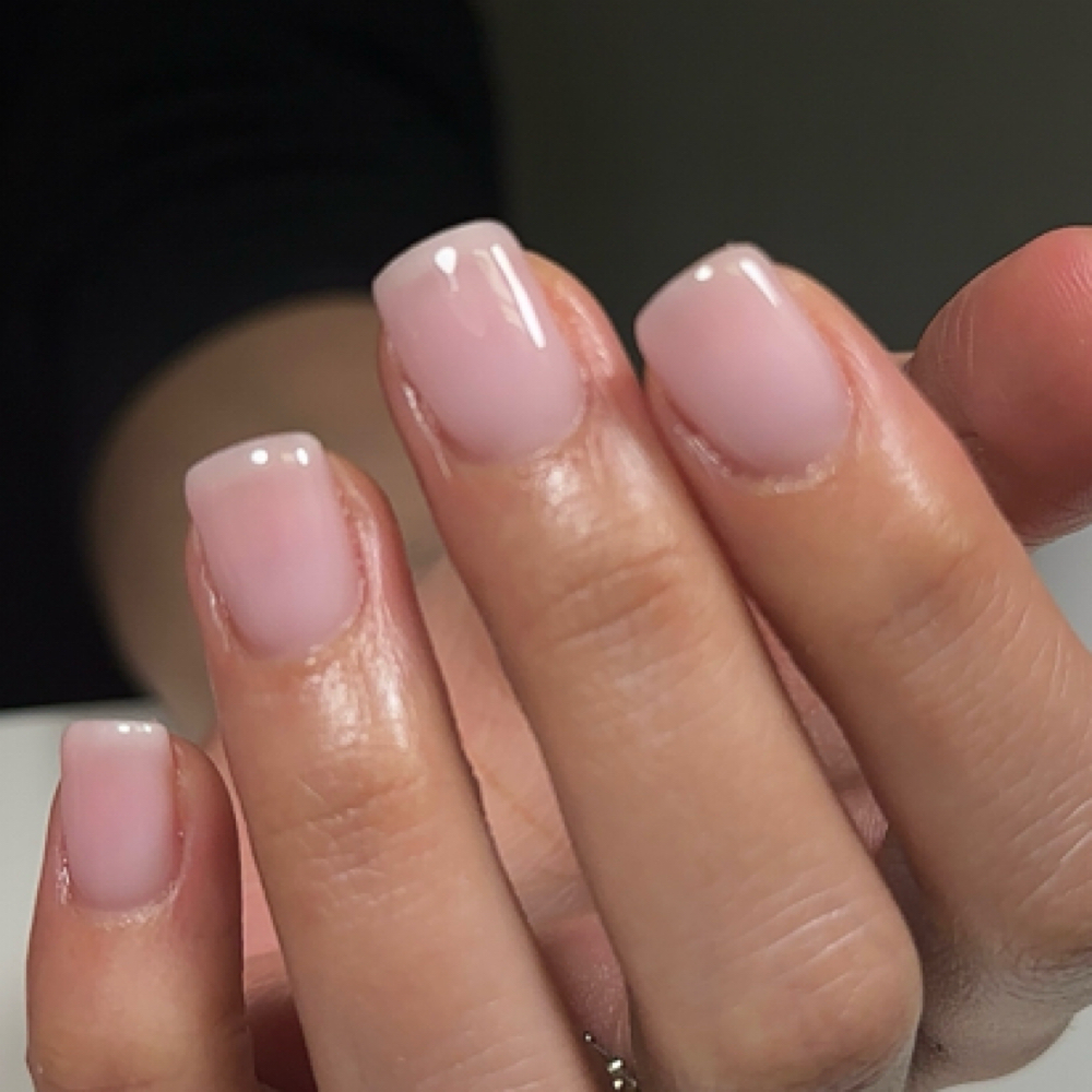 Structured gel manicure at bunny gloss in Sacramento, CA