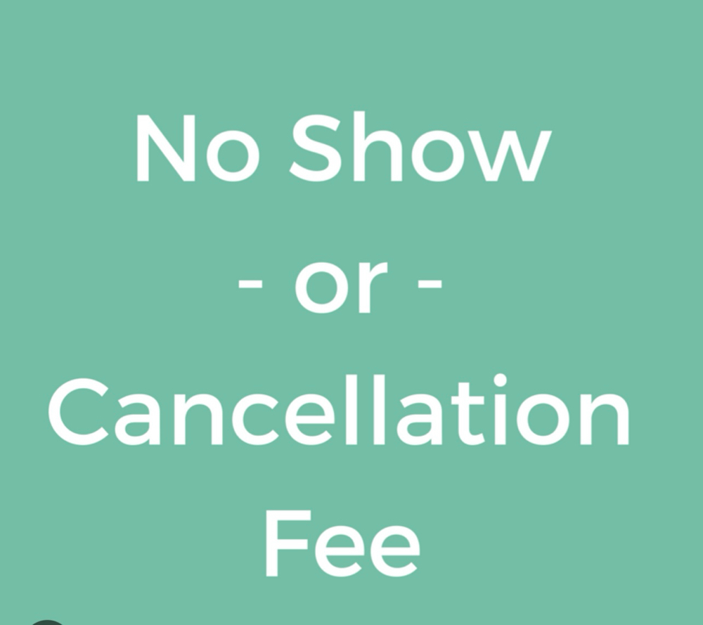 No Show /Cancellation Fee