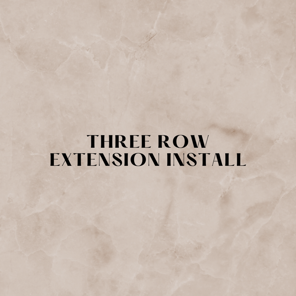 Handtied Three Row Extension Instal