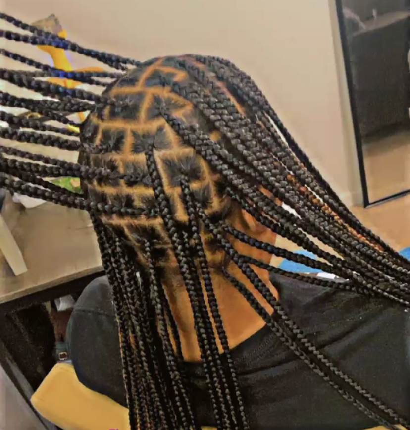 Medium Knotless Midback at NitaMay Braids in Cartersville, GA