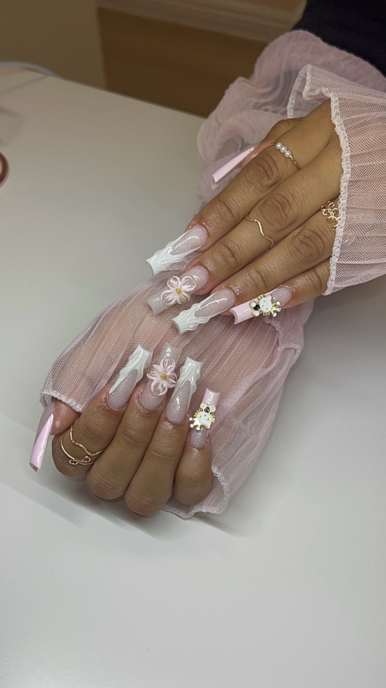 Long Full Set Acrylic