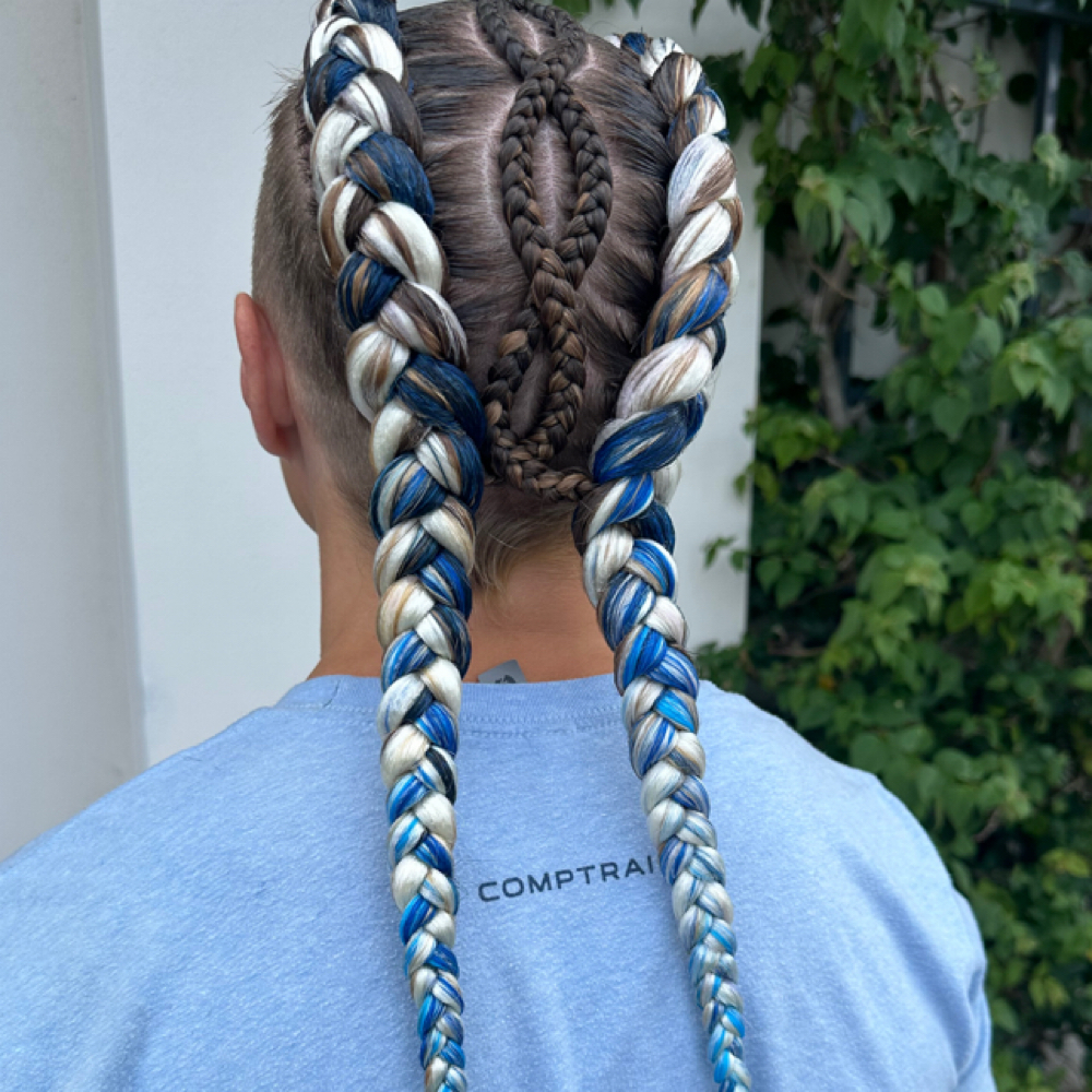 Feed-in Braids (added hair) at JoJoLarae Studio in Winter Park, FL