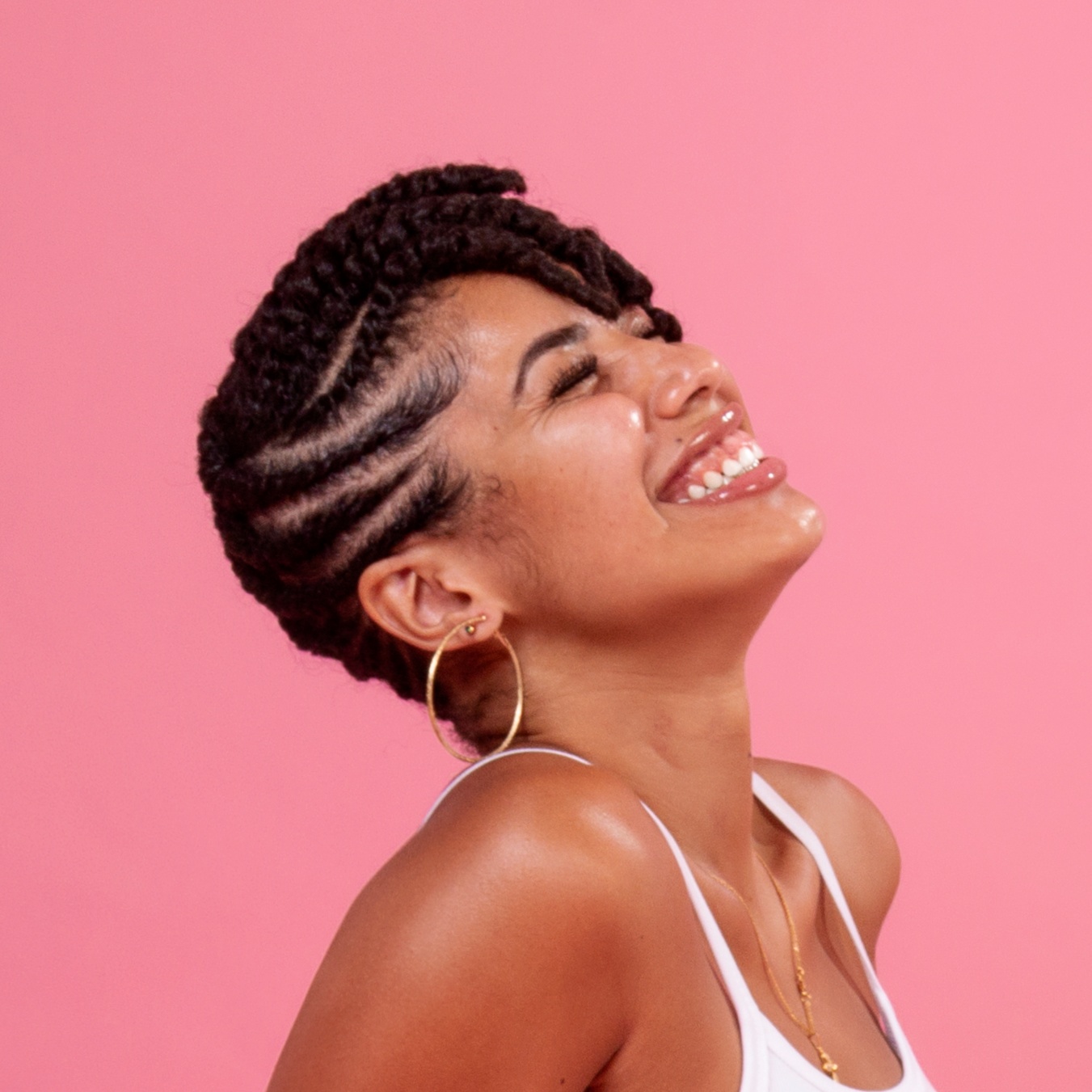 Flat Twist Updo at BabyBangz Studio in New Orleans, LA