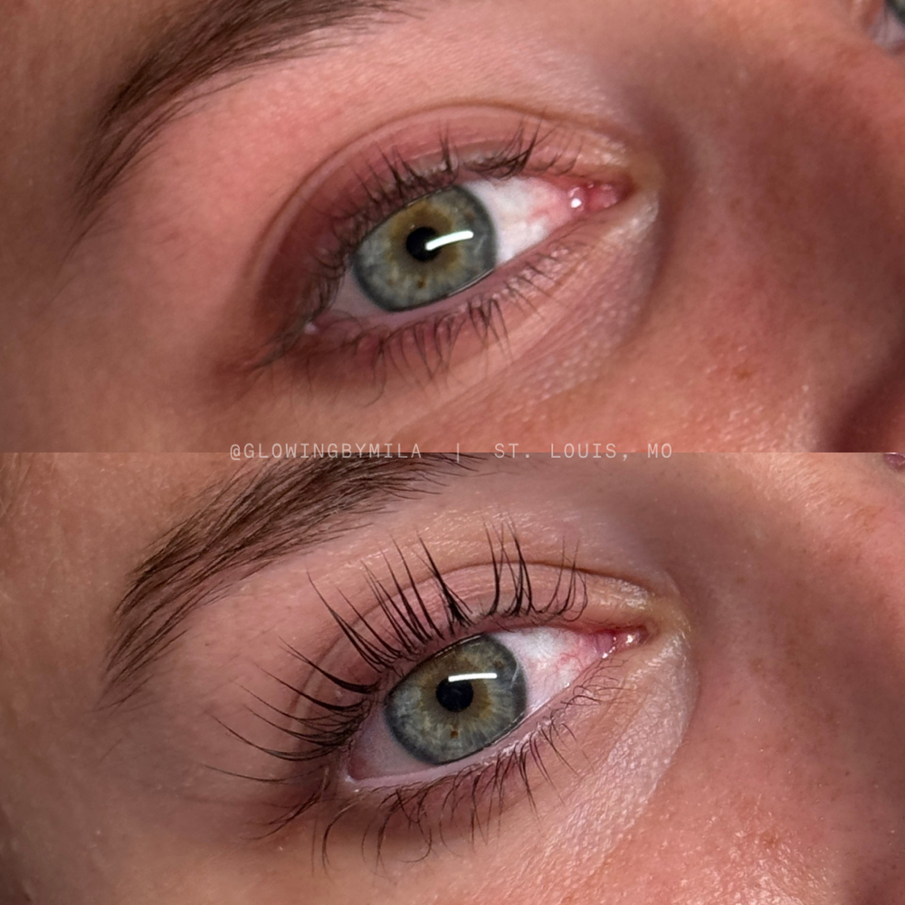 Korean Lash Lift at Glowing By Mila in Chesterfield, MO
