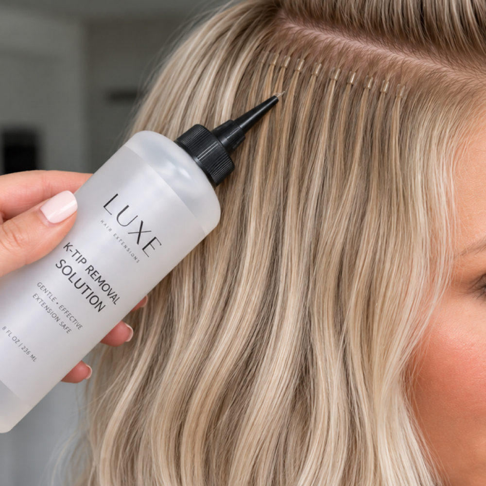 K Tip Extension Removal at LUXE Rosé Hair Extensions | Hair by Moriah in Castle Rock, CO