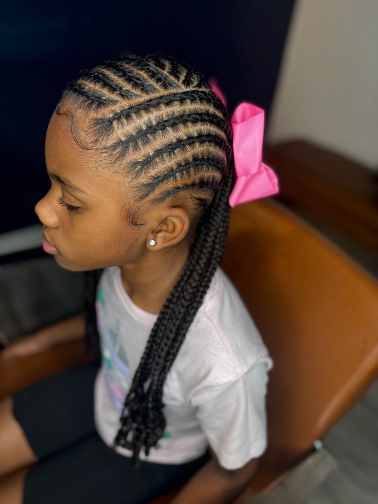 Kids mohawk Braids