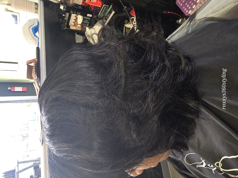 Traditional sew in with leave out