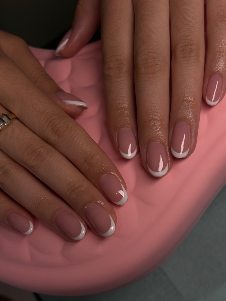 Short Classic French at Angie’s Nails Galore in Kissimmee, FL
