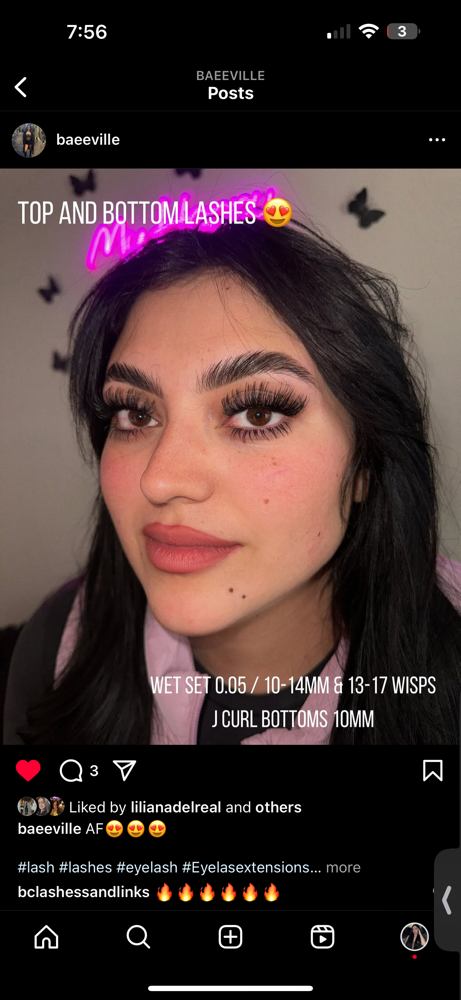 BOTTOM LASHES😍