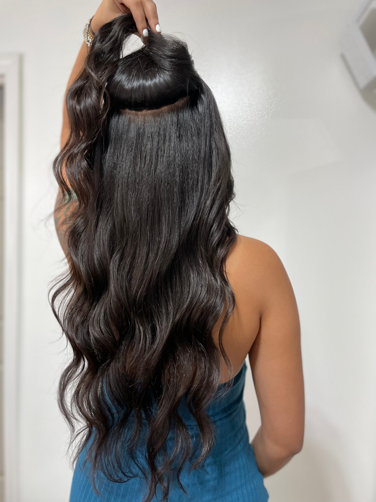 MICRO-BEADED HAND-TIED WEFT INSTALL