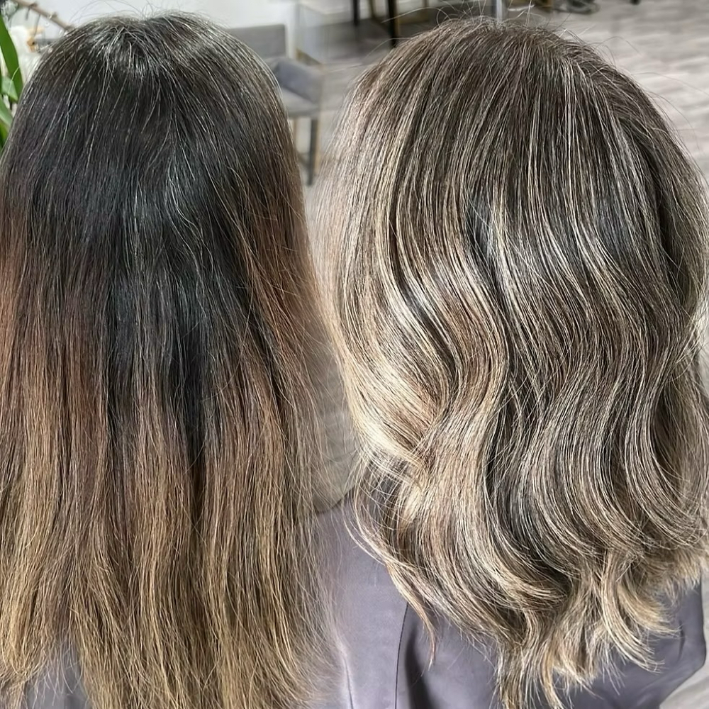 Modern Grey Blending at Blend Color Studio in San Antonio, TX