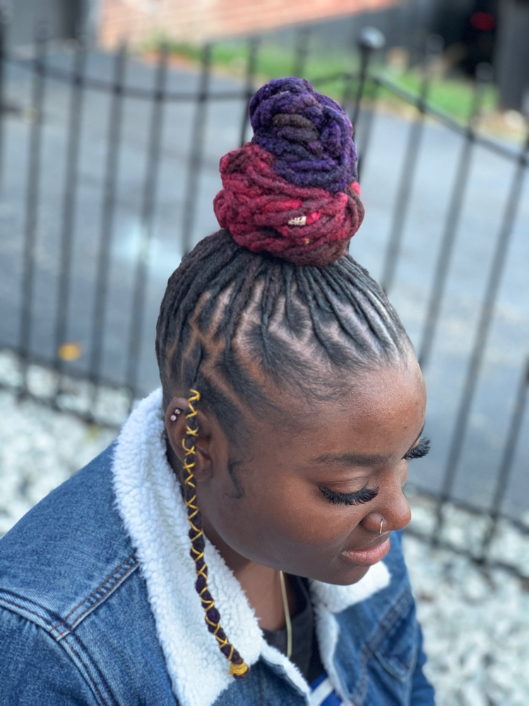 Loc Color at The Jah Locs Bar in Atlanta, GA