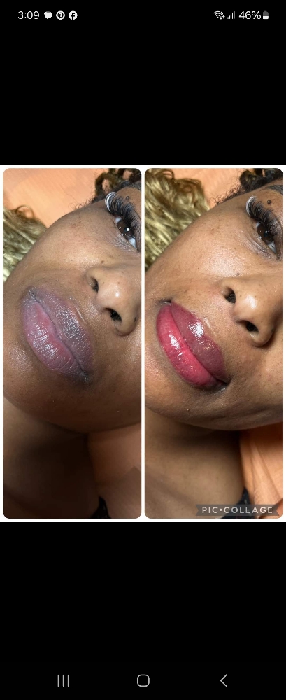 Lip Blushing Touch Up