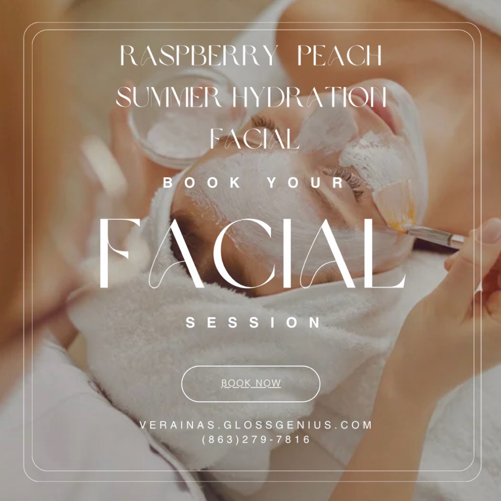 Raspberry Peach Summer Facial at Veraina’s Natural Beauty Spa in Lakeland, FL