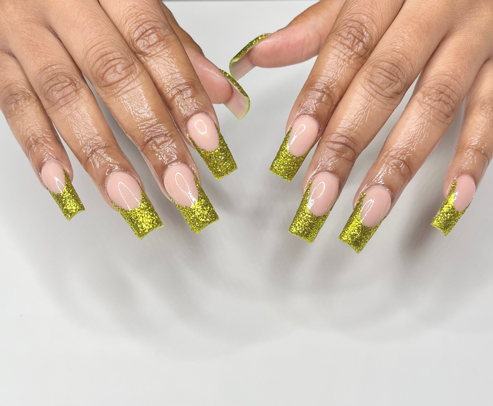 Sugar Glitter French Tip
