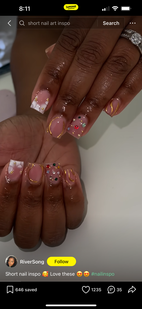 Acrylic Fill-in (S/M) at Forté Nail Spa in Toledo, OH
