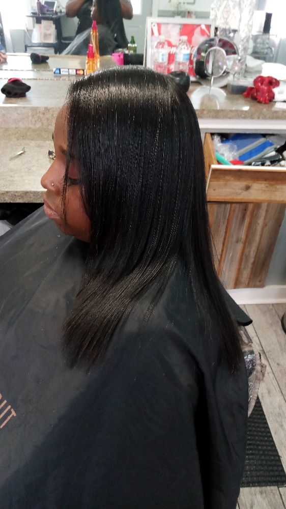 Silk Press with Treatment
