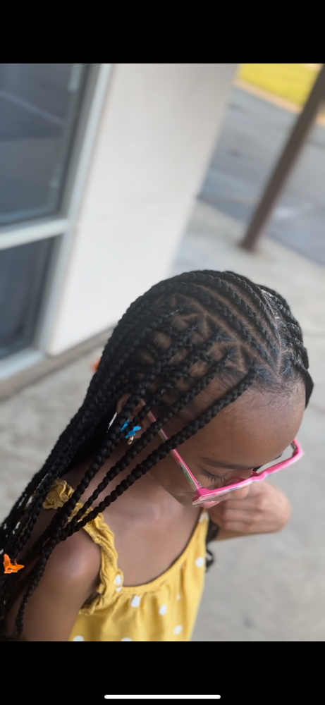 Small Tribal Braids (Ages 4-10)