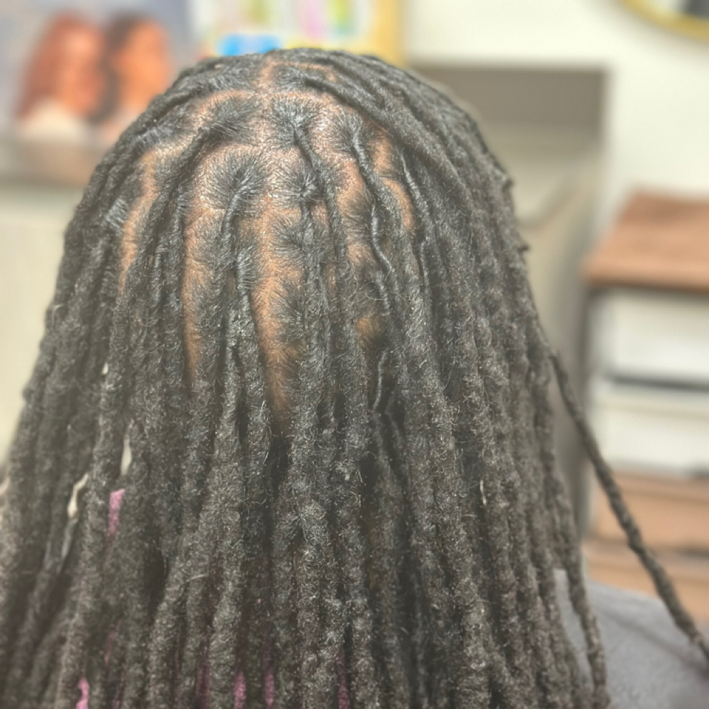 Locs - Retwist (style not included) at Salon One By Paris in Westerville, OH