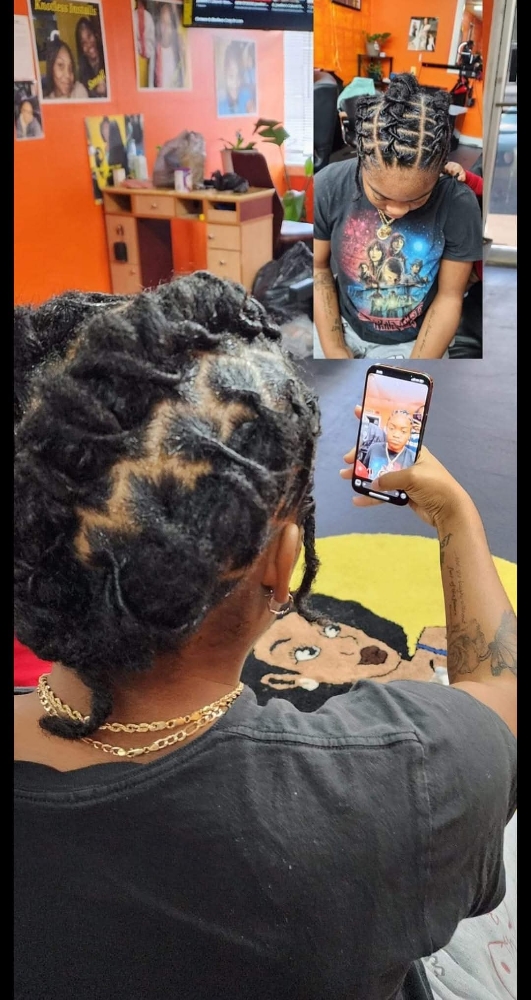 Medium Loc Retwists Up To 60 Locs