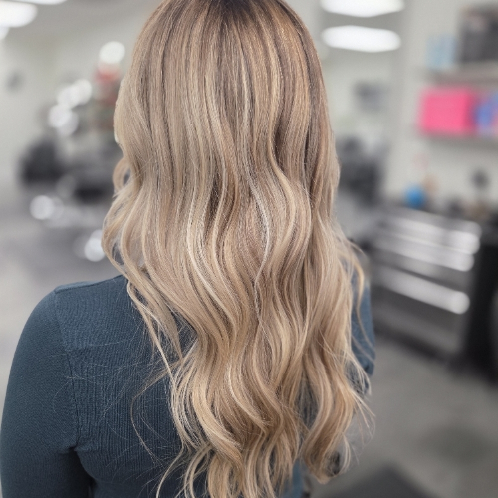 Partial Highlights&style at TATYANA'S HAIR SALON in Cincinnati, OH