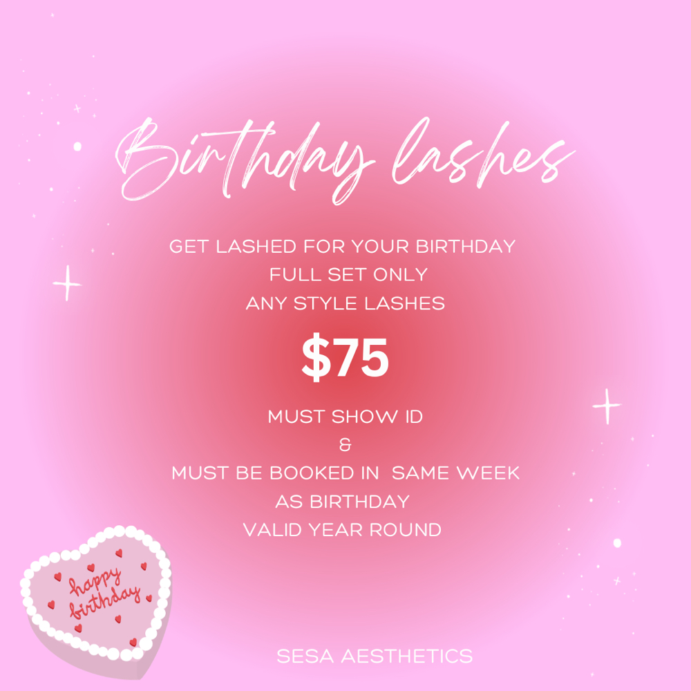Birthday Lashes at SÈSA AESTHETICS in Philadelphia, PA