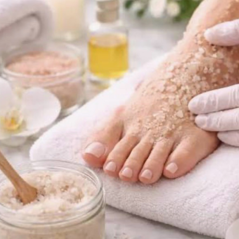 Feet Exfoliate + Mask  Treatment at Glow & Polish in Beaufort, SC