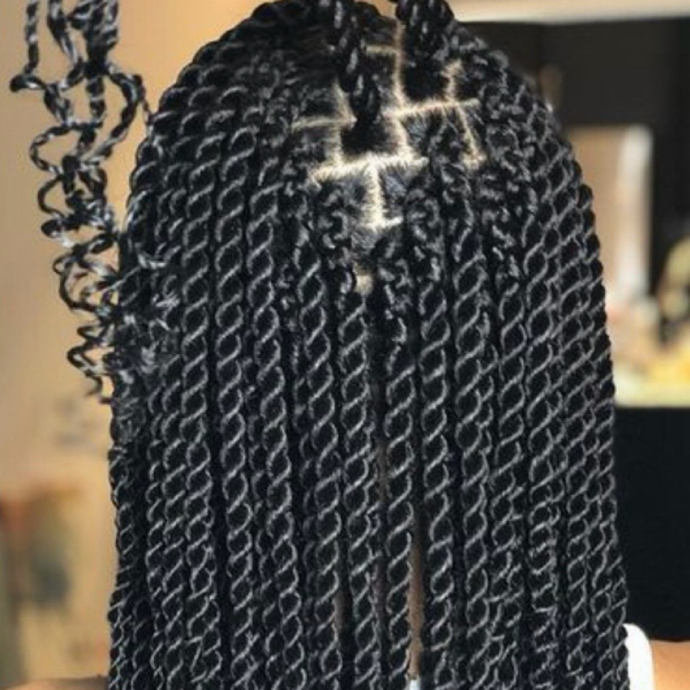 SENEGALESE KNOTLESS TWIST at Glam Braids in Marietta, GA