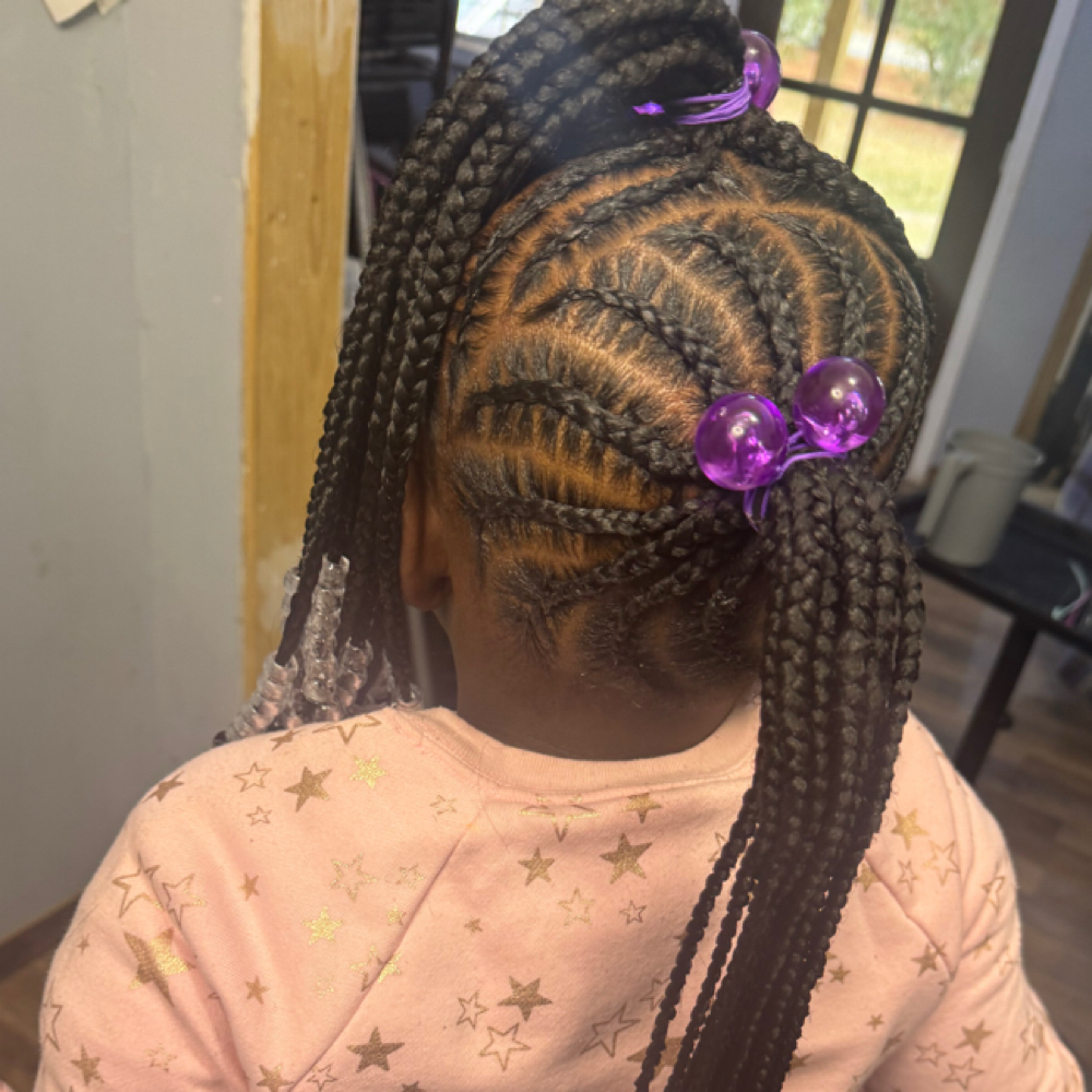 Kids Braids W Extensions at Eleven89hairstudio in Georgetown, SC