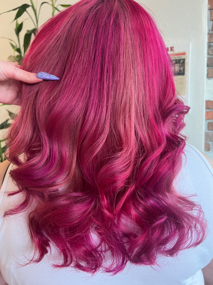 All Over Vivid Hair Color at Cleveland Hair Fairy in Lakewood, OH