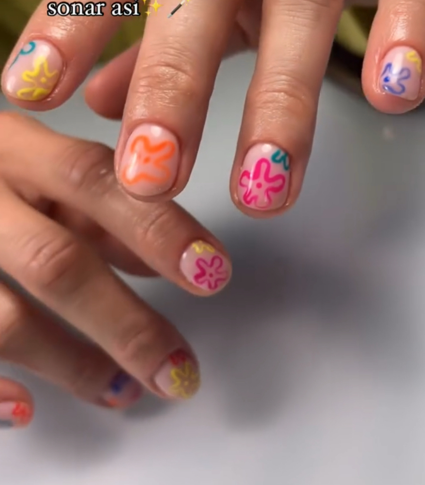 Diseño a pincel semi complejo