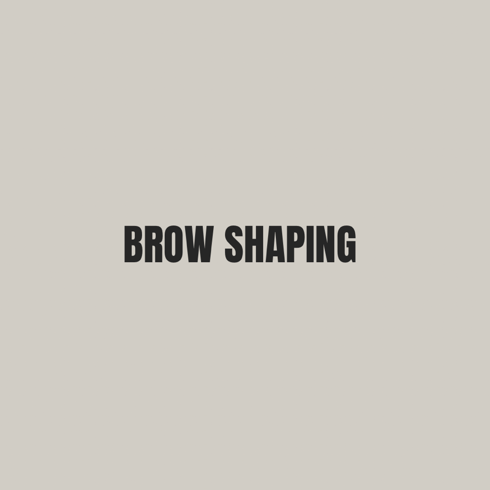 Brow Shaping