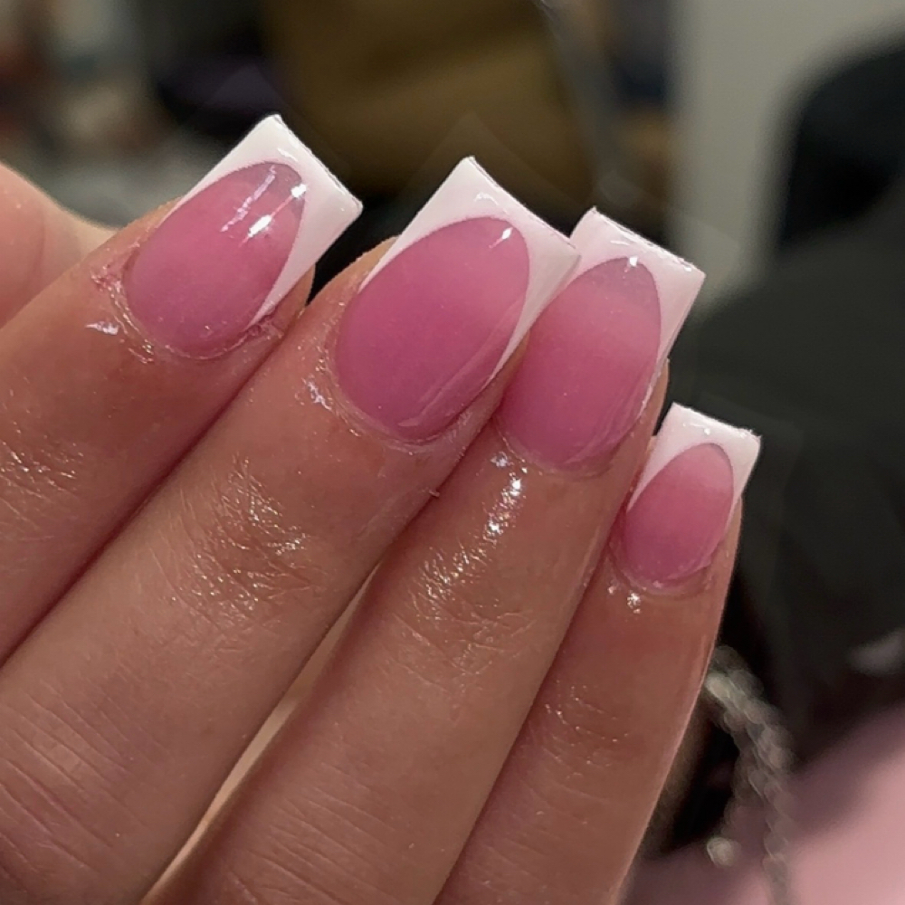 french tip full set (acrylic) at Nailed By Em in South Charleston, WV