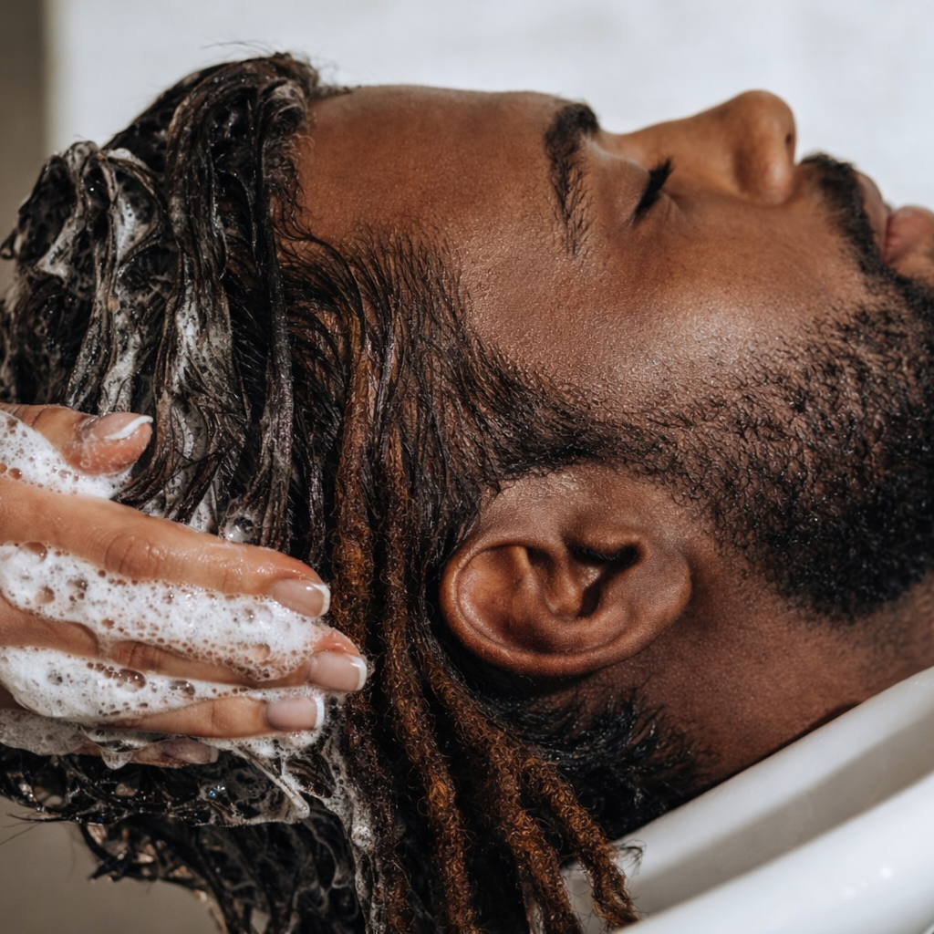 Men's Scalp Massage at Beyond Hair Braiding in Bronx, NY