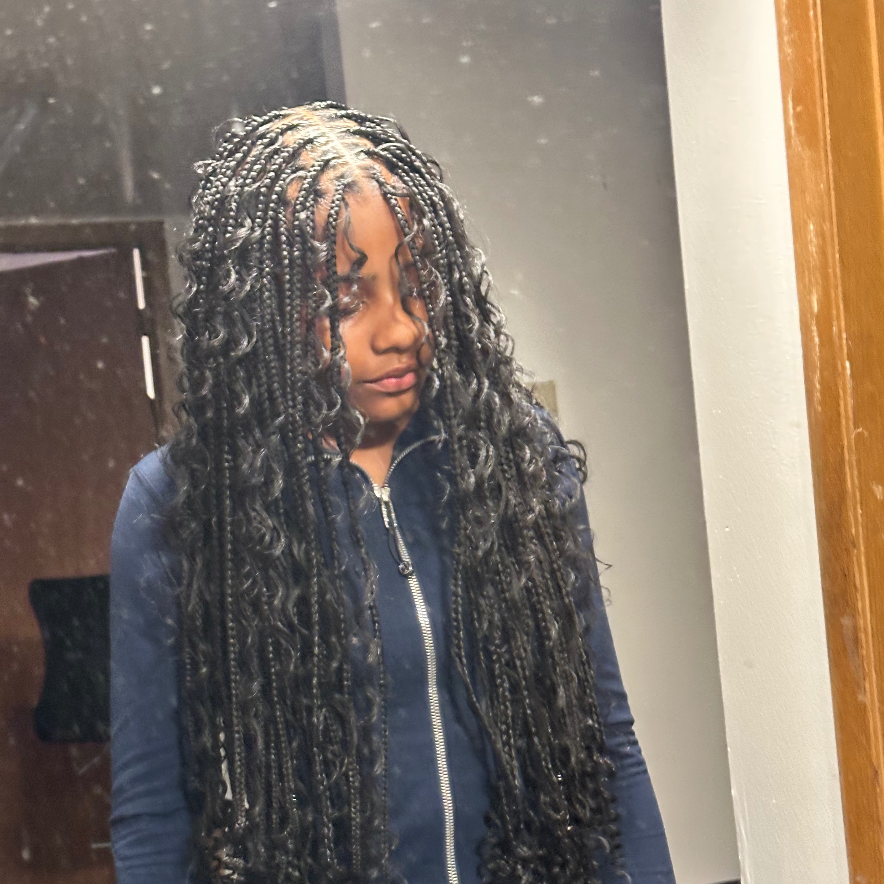 Smedium Knotless W/ Boho at Braidsby Laziria in Milwaukee, WI