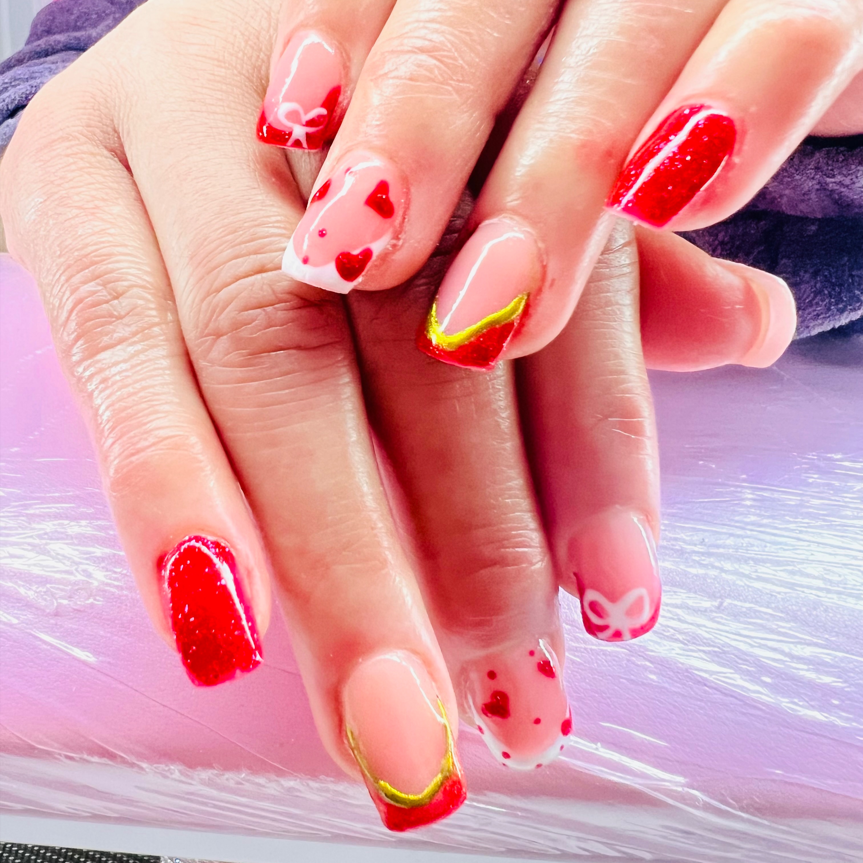 Short Acrylic Full Set at Nailz By Angi3 in Greenville, NC