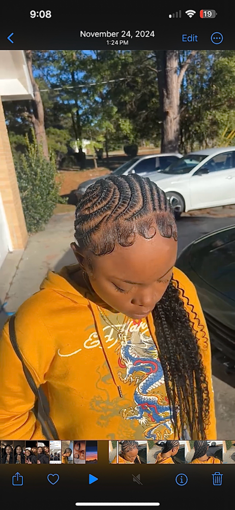Medium Stitch Braids Waist Length